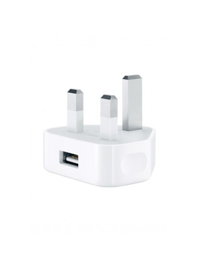 USB Power Adapter for Apple iPhone 12 With 1 Meter Cable Lightning  - White - Image 2